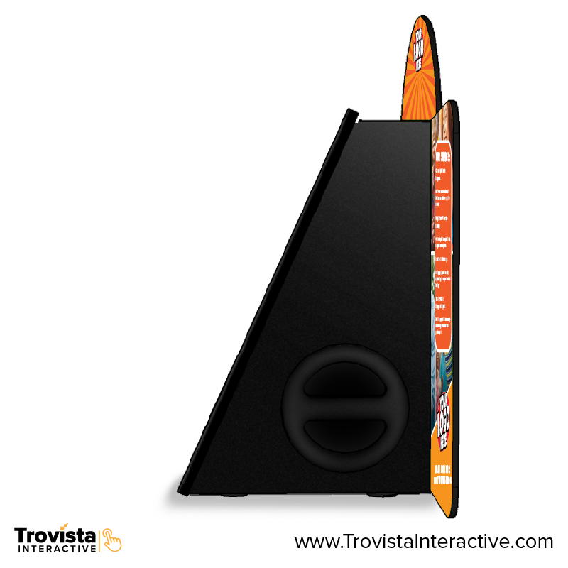 Touchscreen Video Kiosk Side View