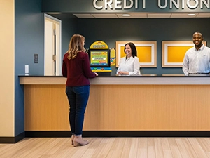 Credit union financial literacy game in use